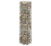 Berkfield Home Circular Gabion Pole Galvanised Steel Ã˜30x100 cm in Silver | Size: 30x100 cm Berkfield Home Silver 30x100 cm