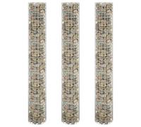 Berkfield Home Circular Gabion Raised Beds 3 pcs Galvanised Steel Ã˜30x200 cm in Silver | Size: 30x200 cm Berkfield Home Silver 30x200 cm