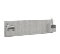 Berkfield Home Classic Bed Headboard with Cabinets Concrete Grey Engineered Wood Berkfield Home Grey