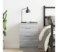 Berkfield Home Classic Bedside Cabinet Grey Sonoma 38x35x56 cm Engineered Wood | Size: 38 x 35 x 56 cm Berkfield Home Grey 38 x 35 x 56 cm