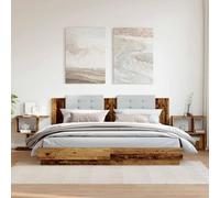 Berkfield Home Classic Bedside Cabinets 2 pcs Old Wood 50x30x51.5 cm Engineered Wood in Brown Berkfield Home Brown 50x30x51.5 cm