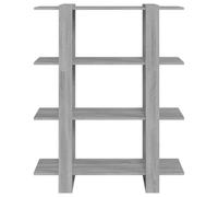 Berkfield Home Classic Book Cabinet/Room Divider Grey Sonoma 100x30x123.5 cm Berkfield Home Grey 100x30x123.5 cm