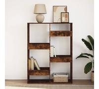 Berkfield Home Classic Bookcase Smoked Oak100x33x135 cm Engineered Wood in Brown | Size: 100 x 33 x 135 cm Berkfield Home Brown 100 x 33 x 135 cm