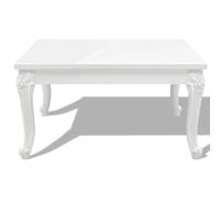 Berkfield Home Classic Coffee Table 80x80x42 cm High Gloss White | Size: 80 x 80 x 42 cm Berkfield Home White 80 x 80 x 42 cm