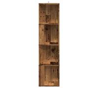 Berkfield Home Classic Corner Cabinet Old Wood 33x33x132 cm Engineered Wood in Brown | Size: 33 x 33 x 132 cm Berkfield Home Brown 33 x 33 x 132 cm