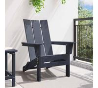 Berkfield Home Classic Folding Adirondack Chair Navy Blue 74.5x80.5x90 cm HDPE Berkfield Home Navy 74.5x80.5x90 cm