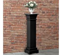 Berkfield Home Classic Square Pillar Plant Stand Black 17x17x66 cm MDF | Size: 17 x 17 x 66 cm Berkfield Home Black 17 x 17 x 66 cm