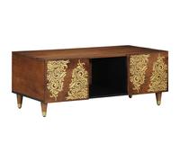 Berkfield Home Coffee Table 100x54x40 cm Solid Wood Mango in Brown | Size: 100 x 54 x 40 cm Berkfield Home Brown 100 x 54 x 40 cm