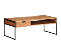 Berkfield Home Coffee Table 110x55x40 cm Solid Wood Acacia in Brown | Size: 110 x 55 x 40 cm Berkfield Home Brown 110 x 55 x 40 cm