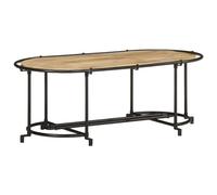 Berkfield Home Coffee Table 110x55x40 cm Solid Wood Rough Mango in Brown | Size: 110 x 55 x 40 cm Berkfield Home Brown 110 x 55 x 40 cm