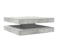 Berkfield Home Coffee Table 360-Degree Rotatable Concrete Grey 90x90x34.5 cm Berkfield Home Grey 90x90x34.5 cm