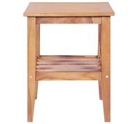 Berkfield Home Coffee Table 40x40x50 cm Square Solid Teak in Brown | Size: 40 x 40 x 50 cm Berkfield Home Brown 40 x 40 x 50 cm