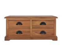 Berkfield Home Coffee Table 68x68x30 cm Solid Teak Wood in Brown | Size: 68 x 68 x 30 cm Berkfield Home Brown 68 x 68 x 30 cm