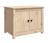 Berkfield Home Coffee Table 71x49x55 cm Solid Wood Pine in Natural | Size: 71 x 49 x 55 cm Berkfield Home Natural 71 x 49 x 55 cm