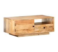 Berkfield Home Coffee Table 90x50x35 cm Solid Mango Wood in Brown | Size: 90 x 50 x 35 cm Berkfield Home Brown 90 x 50 x 35 cm