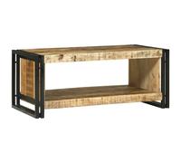 Berkfield Home Coffee Table 90x50x38 cm Solid Rough Wood Mango in Brown | Size: 90 x 50 x 38 cm Berkfield Home Brown 90 x 50 x 38 cm