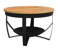 Berkfield Home Coffee Table Ã˜68x43 cm Solid Acacia Wood in Brown | Size: 68x43 cm Berkfield Home Brown 68x43 cm