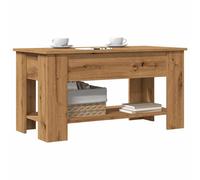 Berkfield Home Coffee Table Artisan Oak 101x49x52 cm Engineered Wood in Brown | Size: 101 x 49 x 52 cm Berkfield Home Brown 101 x 49 x 52 cm