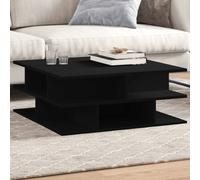 Berkfield Home Coffee Table Black 70x70x29 cm Engineered Wood | Size: 70 x 70 x 29 cm Berkfield Home Black 70 x 70 x 29 cm