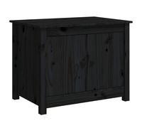 Berkfield Home Coffee Table Black 71x49x55 cm Solid Wood Pine | Size: 71 x 49 x 55 cm Berkfield Home Black 71 x 49 x 55 cm