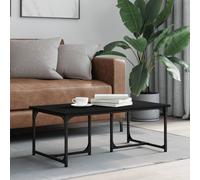 Berkfield Home Coffee Table Black 90x50x35 cm Engineered Wood | Size: 90 x 50 x 35 cm Berkfield Home Black 90 x 50 x 35 cm