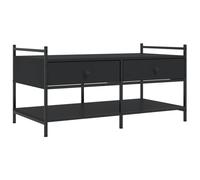 Berkfield Home Coffee Table Black 99x50x50 cm Engineered Wood | Size: 99 x 50 x 50 cm Berkfield Home Black 99 x 50 x 50 cm