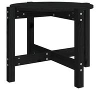 Berkfield Home Coffee Table Black Ã˜ 62.5x45 cm Solid Wood Pine Berkfield Home Black 62.5x45 cm