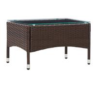Berkfield Home Coffee Table Brown 60x40x36 cm Poly Rattan | Size: 60 x 40 x 36 cm Berkfield Home Brown 60 x 40 x 36 cm