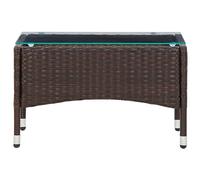 Berkfield Home Coffee Table Brown 60x40x36 cm Poly Rattan | Size: 60 x 40 x 36 cm Berkfield Home Brown 60 x 40 x 36 cm