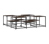 Berkfield Home Coffee Table Brown Oak 121x121x40 cm Engineered Wood | Size: 121 x 121 x 40 cm Berkfield Home Brown 121 x 121 x 40 cm