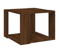 Berkfield Home Coffee Table Brown Oak 40x40x30 cm Engineered Wood | Size: 40 x 40 x 30 cm Berkfield Home Brown 40 x 40 x 30 cm