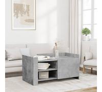 Berkfield Home Coffee Table Concrete Grey 100x50x50 cm Engineered Wood | Size: 100 x 50 x 50 cm Berkfield Home Grey 100 x 50 x 50 cm