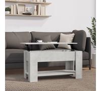 Berkfield Home Coffee Table Concrete Grey 101x49x52 cm Engineered Wood | Size: 101 x 49 x 52 cm Berkfield Home Grey 101 x 49 x 52 cm