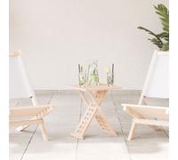 Berkfield Home Coffee Table Foldable 33x33x40, 5 cm Solid Wood Walnut in Brown Berkfield Home Brown