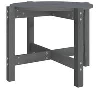 Berkfield Home Coffee Table Grey Ã˜ 62.5x45 cm Solid Wood Pine Berkfield Home Grey 62.5x45 cm