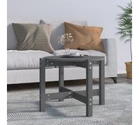 Berkfield Home Coffee Table Grey Ã˜ 62.5x45 cm Solid Wood Pine Berkfield Home Grey 62.5x45 cm