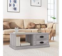 Berkfield Home Coffee Table Grey Sonoma 90x50x35 cm Engineered Wood | Size: 90 x 50 x 35 cm Berkfield Home Grey 90 x 50 x 35 cm