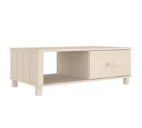 Berkfield Home Coffee Table HAMAR Honey Brown 100x55x35 cm Solid Wood Pine in Light Beige | Size: 100 x 55 x 35 cm Berkfield Home Light Beige 100 x 55 x 35 cm