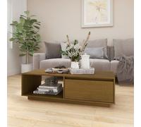 Berkfield Home Coffee Table Honey Brown 110x50x33.5 cm Solid Pinewood Berkfield Home Brown 110x50x33.5 cm