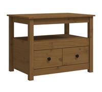 Berkfield Home Coffee Table Honey Brown 71x49x55 cm Solid Wood Pine | Size: 71 x 49 x 55 cm Berkfield Home Brown 71 x 49 x 55 cm