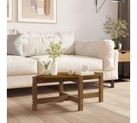 Berkfield Home Coffee Table Honey Brown 87x48x35 cm Solid Wood Pine | Size: 87 x 48 x 35 cm Berkfield Home Brown 87 x 48 x 35 cm