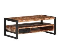 Berkfield Home Coffee Table Multicolour 90x50x36 cm Solid Wood Reclaimed | Size: 90 x 50 x 36 cm Berkfield Home Multicolor 90 x 50 x 36 cm