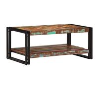 Berkfield Home Coffee Table Multicolour 90x50x38 cm Solid Wood Reclaimed | Size: 90 x 50 x 38 cm Berkfield Home Multicolor 90 x 50 x 38 cm