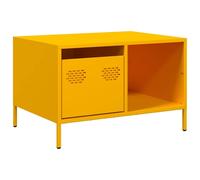 Berkfield Home Coffee Table Mustard Yellow 68.5x50x43.5 cm Cold-rolled Steel Berkfield Home Mustard 68.5x50x43.5 cm