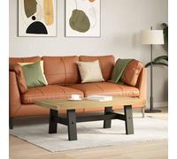Berkfield Home Coffee Table NOAIN A-Shaped Legs 120x60x40 cm Solid Wood Pine in Brown | Size: 120 x 60 x 40 cm Berkfield Home Brown 120 x 60 x 40 cm