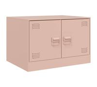 Berkfield Home Coffee Table Pink 67x50x44 cm Steel | Size: 67 x 50 x 44 cm Berkfield Home Pink 67 x 50 x 44 cm