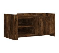 Berkfield Home Coffee Table Smoked Oak 100x50x50 cm Engineered Wood in Brown | Size: 100 x 50 x 50 cm Berkfield Home Brown 100 x 50 x 50 cm