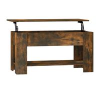 Berkfield Home Coffee Table Smoked Oak 101x49x52 cm Engineered Wood in Brown | Size: 101 x 49 x 52 cm Berkfield Home Brown 101 x 49 x 52 cm