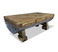 Berkfield Home Coffee Table Solid Reclaimed Wood 90x50x35 cm in Brown | Size: 90 x 50 x 35 cm Berkfield Home Brown 90 x 50 x 35 cm