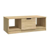 Berkfield Home Coffee Table Sonoma Oak 102x50x36 cm Engineered Wood in Light Brown | Size: 102 x 50 x 36 cm Berkfield Home Light Brown 102 x 50 x 36 cm